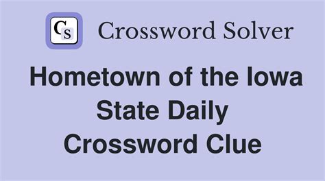 home to iowa state university nyt|Home to Iowa State University Crossword Clue .